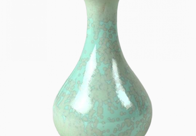 Глазурь Зелёный кристалл, 1180-1250, суспензия 200 грамм 