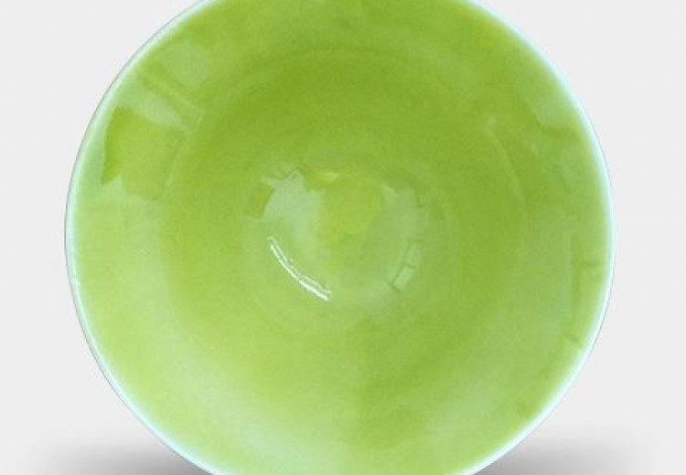 Глазурь электрик лайм, светло-зеленая 1200-1250